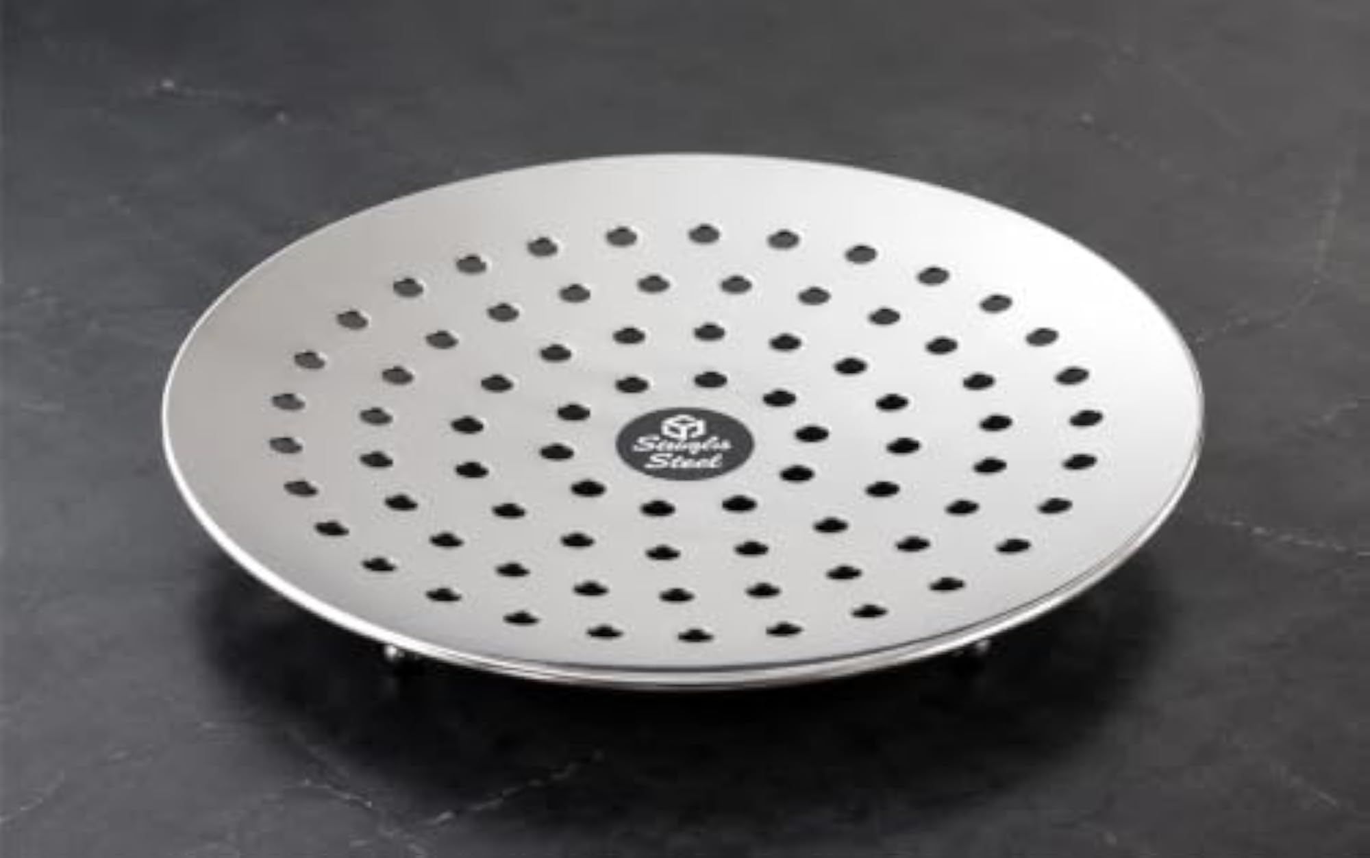 Stainless Steel Chapati Basket Round Roti Serving Plate with Ventilation