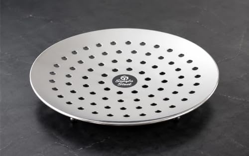 Image of Steel Chapati Basket Roti Holder for Dining Table Bread Naan Paratha Serving Plate Rust-Resistant Durable Kitchen & Dinnerware Serveware for Home,Restaurant