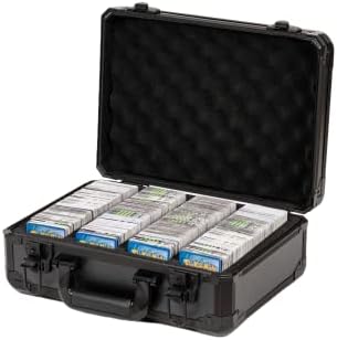 Metal Card Case Holder Deck Box Organizer Trading Card Storage Box Comlatible with C.A.H,PM,Uno,MTG,Dominion,Yugioh,Baseball Card,Sport Cards(Case Only)