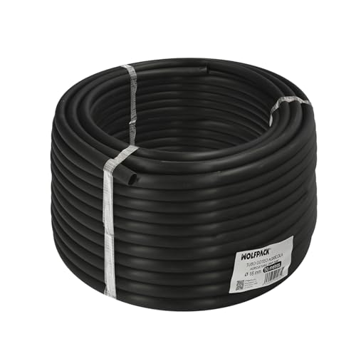 SATURNIA Tuyau d'arrosage goutte à goutte Ø 16 mm. Épaisseur tube 1,2 mm. Utilisation agricole 50 mètres