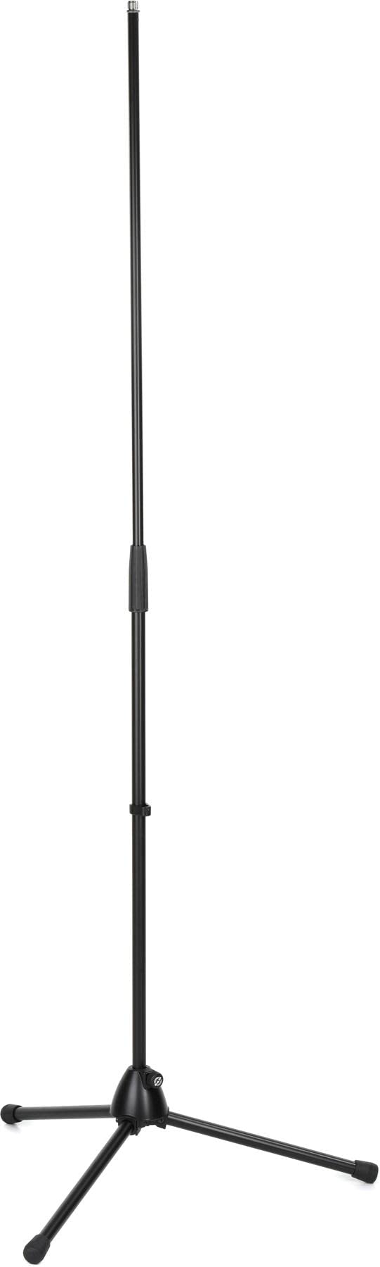 K&M König & Meyer 20170.500.55 - Microphone Stand - Medium Duty Weight Tripod - Folding Leg Base - Compact - Professional Grade - German Made- Black
