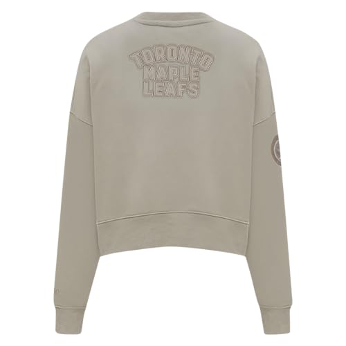 Sudadera NHL Pro Standard de mujer con tejido FLC suave color pardo L 2
