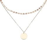 Anlass: Die kette ist in einer exquisiten geschenkbox, Minimalist Kette im geometrischen Design ist für Alltag, Treffen mit Freunden, Rendezvous, Konzerte, Festivals, besondere Anlässe, Date, jubiläum, verlobung, geburtstag, party, hochzeit und anderen anlässen, Abschlussball und andere Events geeignet.