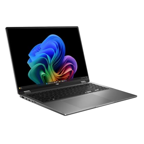 Image of ASUS Vivobook 16 inch OLED 120Hz Touchscreen Flip Copilot+ PC - Intel EVO Edition Core Ultra 7 258V Processor - 32GB LPDDR5X RAM - 1TB SSD - Thunderbolt 4 - Wi-Fi 7 - Windows 11 Pro