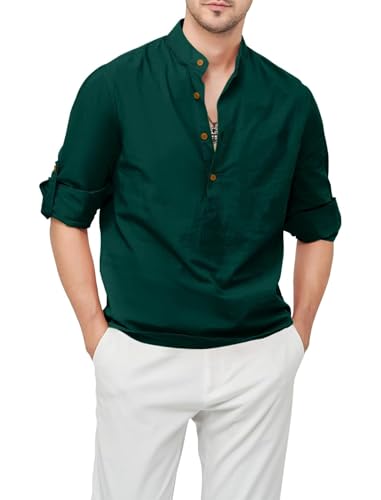 Image of Men's Kurta || Chinese Collar Long Sleeves || Straight Hip Length Kurtas || Short Kurta for Men || for Festival || Function || Occasion Wear Fancy Kurta for || Best Gifts for Mens