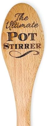Monogram Wooden Spoon, Laser Engraved Couple Gift, Personalized F...