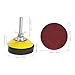Generic 304pcs Flocking Sanding Discs Self-Adhesive Round Sandpaper Pads 2-inch for Electric Disc Sander and Rotary Tool Grinder Accessories