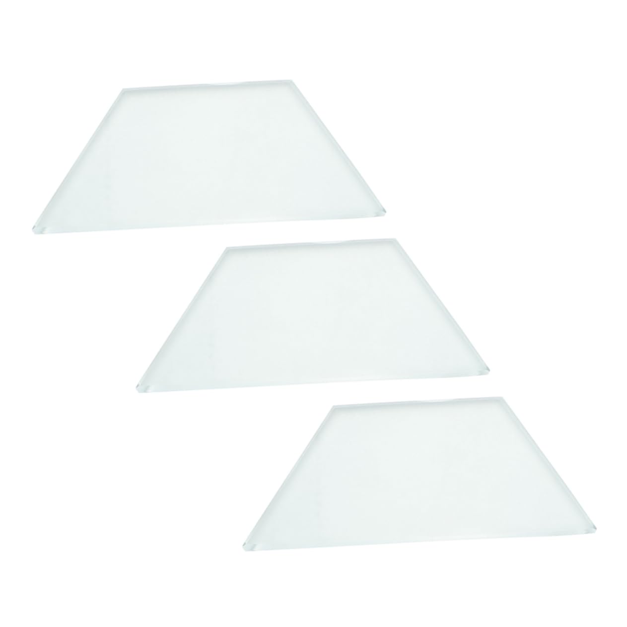 FUNOMOCYA 3pcs Trapezoidal Glass Block Teaching Aid Lenses Lens for Learning Physical Experiment Equipment Physics Teaching Student Experiment Equipment Simple Teaching Equipment