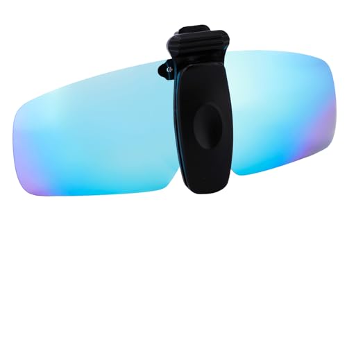 DEECOZY Men's Clip On Sunglasses, Clip Cap Sports Sunglasses, Outdoor Polarized Sun glasses, Adjustable UV400 Protection Womens Sun glasses for Cycling Fishing Traveling Hiking Climbing (Blue)