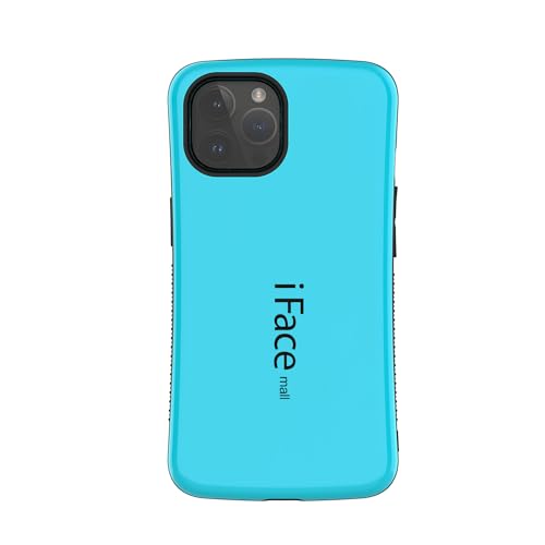 iFace mall iPhone 15 Pro 用 ケース アイフォン15プロ カバー アイフェイス モール スマホ ストラップホール ハード 耐衝撃 2重構造 ワイヤレス充電対応 (iPhone 15 Pro, ライトブルー)