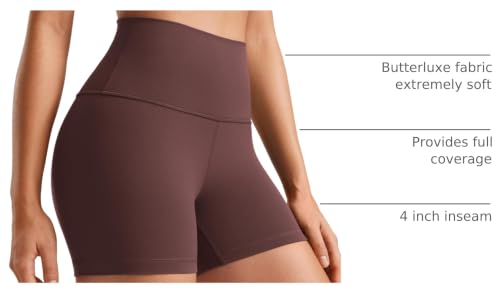 Image of CRZ YOGA Butterluxe Biker Shorts 4 inch | Extremely Soft, Gentle Compression, Yoga, High Waisted, for Women