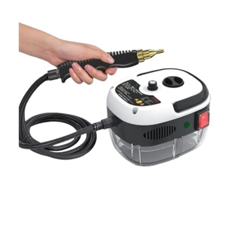 Limpiador a vapor, Limpiador a manual de alta presión y temperatura de 2500W for aire acondicionado, limpiador a for capó de cocina y coche(Bianco)