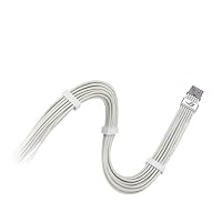 ASUS ROG Equalizer White geätztes 12-V-2x6-PCIe-Kabel – Ansicht 5