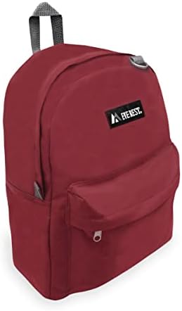 Everest Classic Backpack, Burgundy, One Size,2045CR-BURG