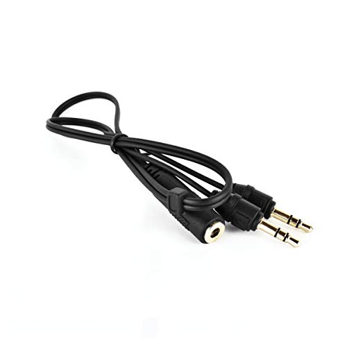 Splitter Y Audio PC 3.5mm Hembra a 2x3.5mm Macho miniatura 1