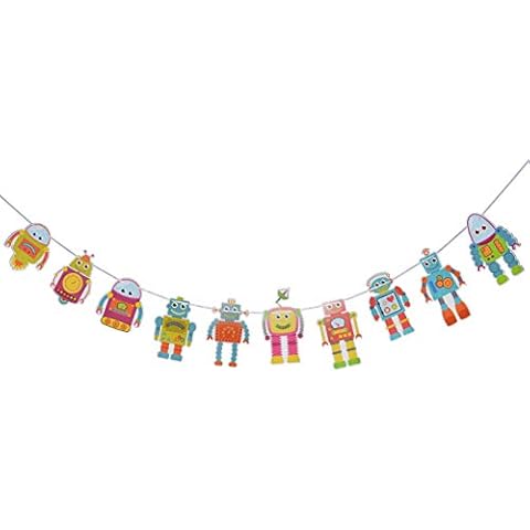 Space Robot Birthday Banner for Kids Cover