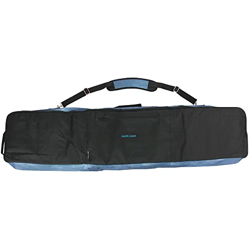 North Coast NW-5008 NV 3-Way Snowboard Case, (Stores Clothes, Boards, Boots, Accessories, Etc) [Cushion Pads on the Surface to Reduce Impact When Moving] [Mini Pocket for Convenient Storage