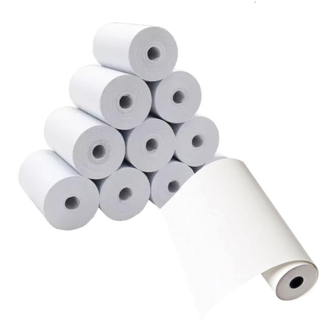 Papel Térmico 112x50mm - 50 Rollos Papel Impresora Térmica - Papel Tickets | Papel Compatible con Impresora, Caja Registradora y Básculas, Sin Bisfenol A, 60 Gr, 75 Metros/Rollo, La Casa del TPV