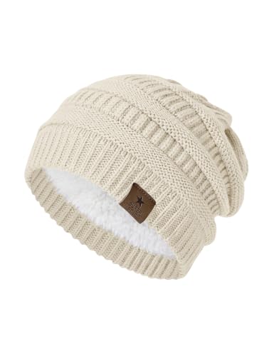 Image of Durio Winter Hats for Women Cable Knit Beanie Soft Womens Beanies Thick Winter Hat