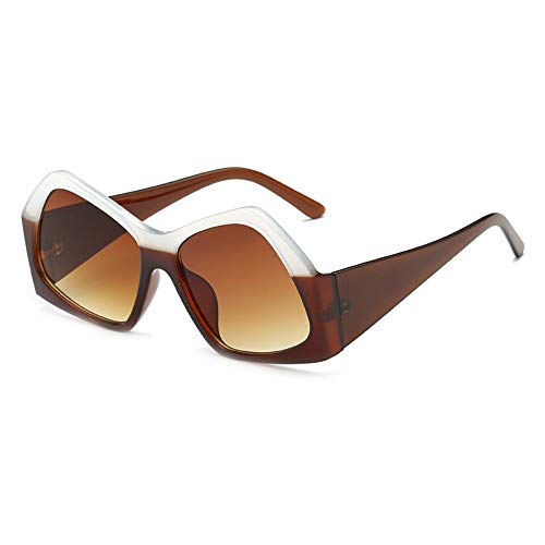 Preisvergleich Produktbild Afanglass Madam Sunglasses Large Frame Einzelne Polygon Sonnenschutz Sonnenbrillen Molding Glasses D
