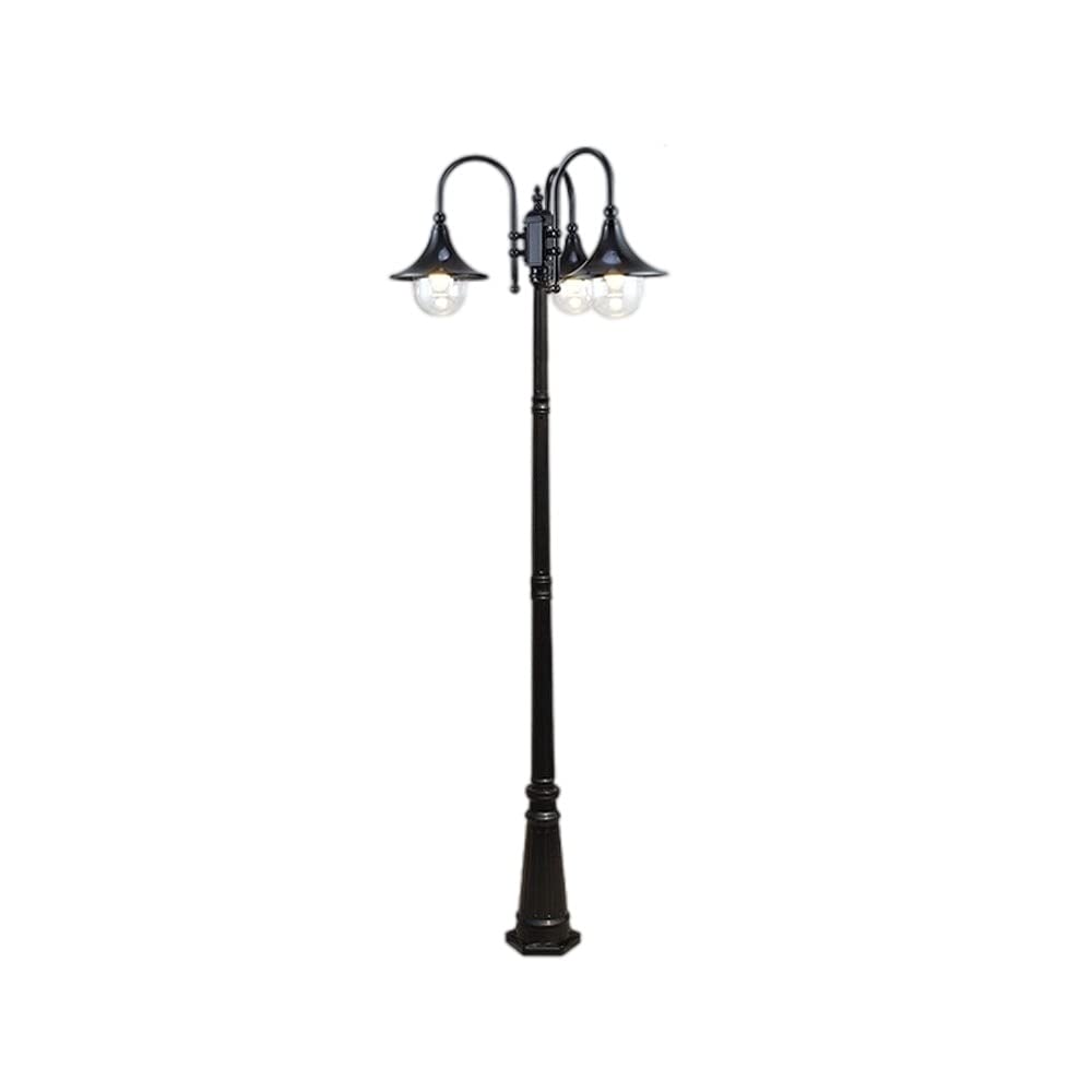 Lanterne d'extérieur vintage en fonte d'aluminium moulé sous pression - Lampe d'extérieur étanche pour cour, allée, terrasse, patio