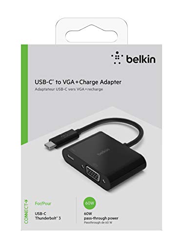 USB-C To Vga + Charge Adapter, Blk (60W Pd) - 6