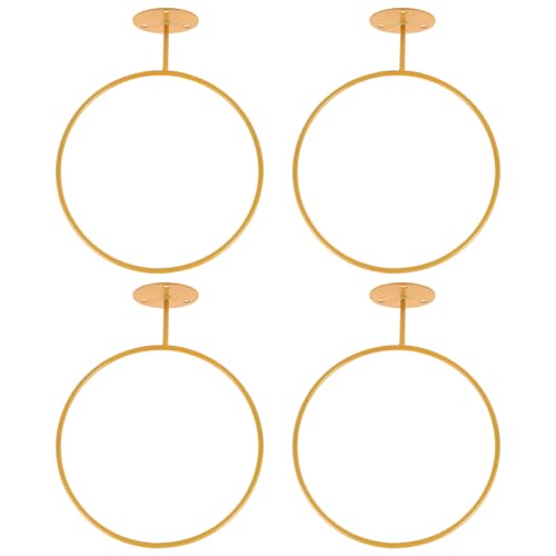 Support mural pour ballon de basket en fer noir - Porte-football et volley 4pcs