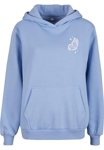 Miss tee Sudadera con Capucha de Las Mujeres, 70% Algodón 30% Poliéster, Azul Polvo, M