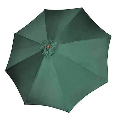 Parasol de jardin vert 258 cm bois dur grand format terrasse
