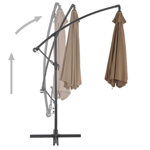 Parasol déporté pour terrasse et repas d'été à l'abri du soleil