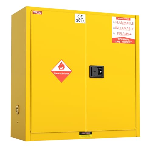 Fireproof Steel Chemical Storage Cabinet 45 Gallon