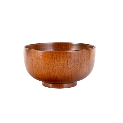 Opatiny Juego de cuencos de madera hechos a mano para cocina, almacenamiento y servir alimentos, varios tamaños, color marrón
