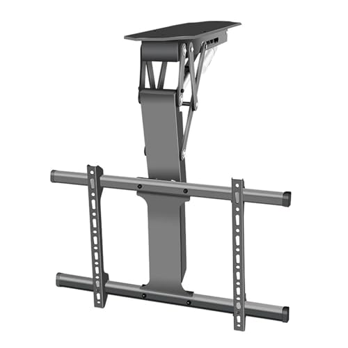 SSDZVTRE Soporte giratorio de control remoto eléctrico for elevación de TV de techo, soporte eléctrico ajustable de 50-75 pulgadas