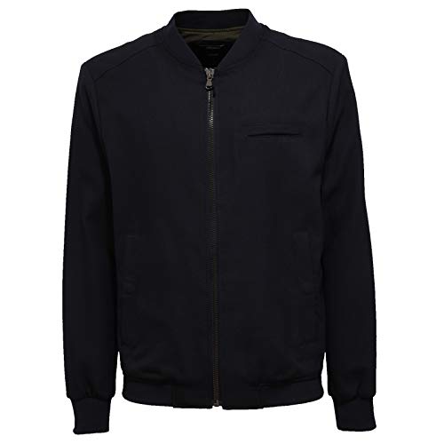Bomber uomo giubbotto blue contre la fraîcheur de mi-saison, veste légère et pratique