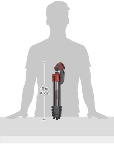 Manfrotto Compact Action Aluminium Tripod with Hybrid Head - Red
