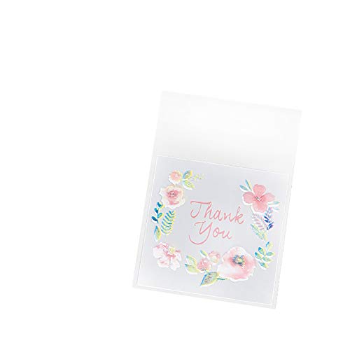 hosaire 100pcs Bolsas de caramelos Thank You – Bolsa Bolsita de Caramelo galleta chocolate Friandise dulces bolsas de regalo Candy Bar Navidad apertura