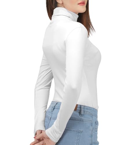 NY Threads 3 Pack Women’s Turtleneck Long Sleeve Tops Slim Fit Thermal Base Layer Shirts2