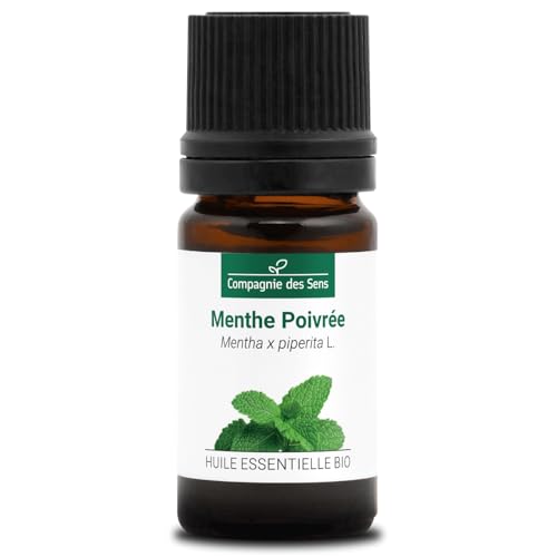 MENTA PIPERITA - 5 mL - Aceite Esencial Orgánico de Calidad Superior - 100% Puro, Natural, Quimiotipado y Certificado AB