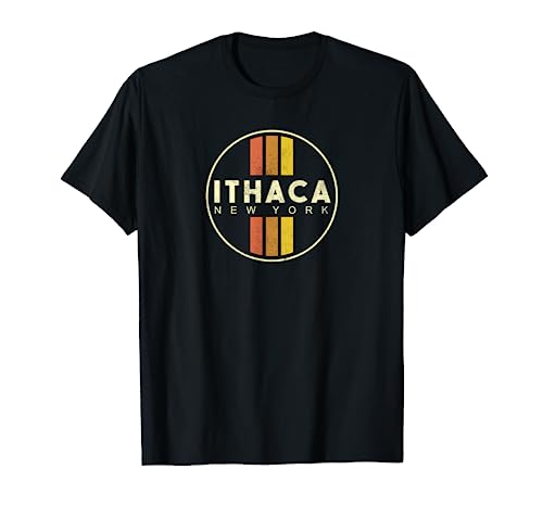 Retro Ithaca New York Vintage 80s Style T-Shirt Retro Ithaca New York Vintage 80s Style T-Shirt