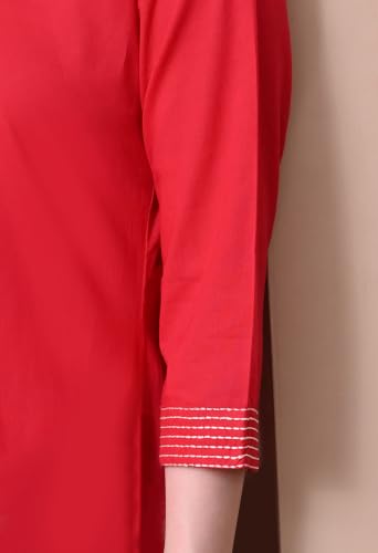 Image of Truvon Fashions Stylish Women's Co-Ord Kurta with Pant Set Cotton Floral Kurti for Women