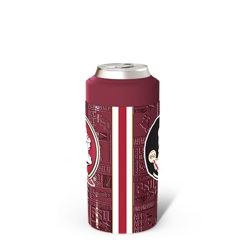 Image of Frost Buddy Universal Can Cooler (Florida State Seminoles | 3D) | 20x colder, cold up to 24 hrs | Fits slim cans & bottles | Sleek, lightweight design | No sweat, no condensation