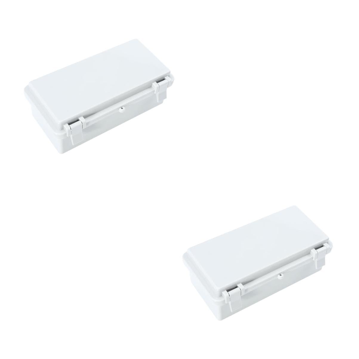 Artibetter 2pezzi Scatola Giunzione Con Lucchetto Protezione Elettrica Per Esterni Resistente Alle Intemperie Per Cavi e Prese Elettriche