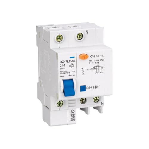 Disjoncteur différentiel DZ47LE-63 1P+N D16 50mA pour tableau électrique