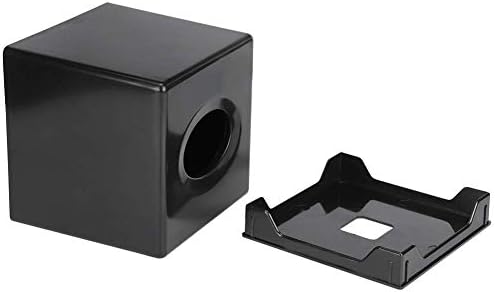 Square Tissue Storage Box, Plastic Facial Napkin Dispenser for Car Home Office Bathroom Vanity, 5.4x5.4x5.1in