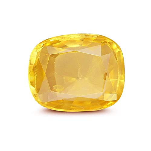 Saphir jaune de Ceylan 6,52 carats Pukhraj naturel pour bague