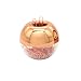 METAN 100pcs Rose Gold Paper Clips 28mm in Magnetic Lid Acrylic Paper Clip Holder for Office Supplies Desk Organizer