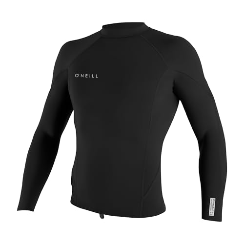 O'Neill Men's Reactor-2 1.5mm L/S Top Wetsuit - Black/Black/Black / Medium