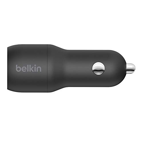 Belkin 24 Watt Dual USB Car Charger - 2 12W USB A Ports with Micro-USB Cable for Fast Charging Apple iPhone 14, 14 Pro, 14 Pro Max, iPhone 13, Samsung Galaxy, AirPods & More - USB-C Charger - image 2