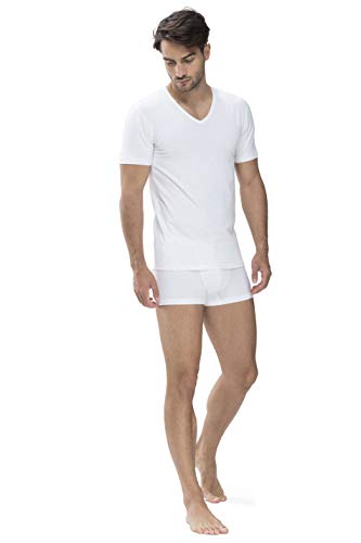 Mey - Dry Cotton - Mężczyźni - 46007 - Koszula - Dekolt w serek - Kolor: Biały - Rozmiar: 5, biały, M