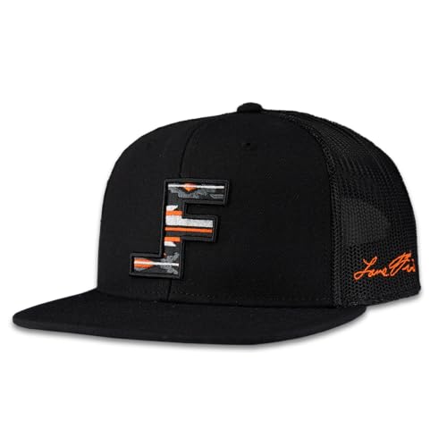 Image of Lane Frost Flat 6-Panel Western Trucker Hats for Men & Women | Flat Bill, Structured 6-Panel, Mesh Trucker Back, Adjustable Snapback, Western Style, One Size Fits Most, Rodeo Inspired Cap